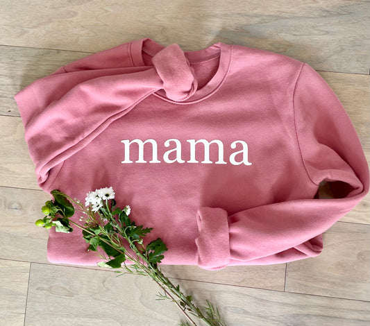 Mama Fleece Crew Neck Sweatshirt