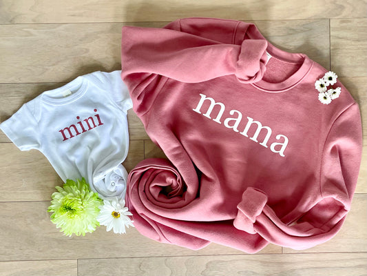 Mama Fleece Crew Neck Sweatshirt