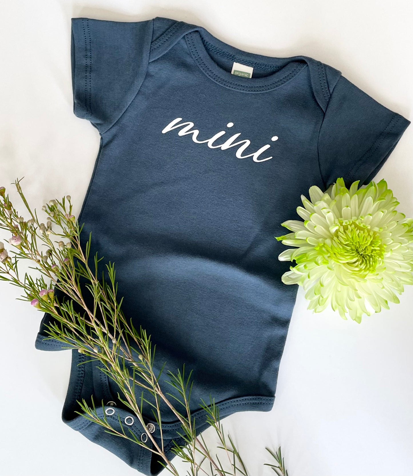 Mini Script Baby Onesie