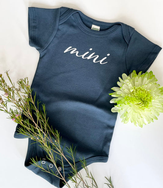 Mini Script Baby Onesie