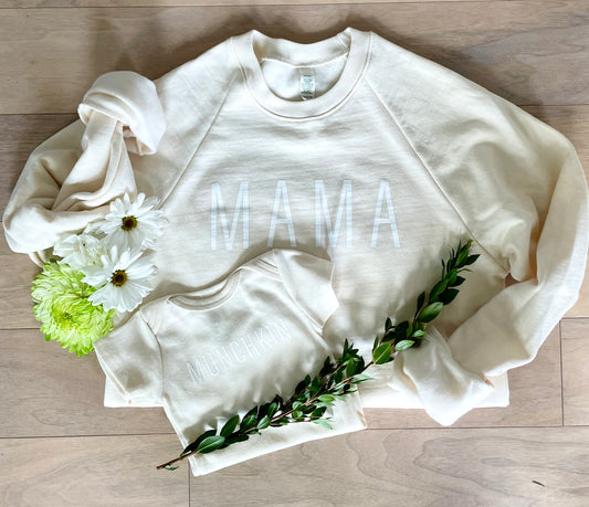 MAMA Raglan Crew Neck Sweatshirt