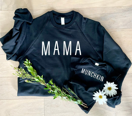 MAMA Raglan Crew Neck Sweatshirt